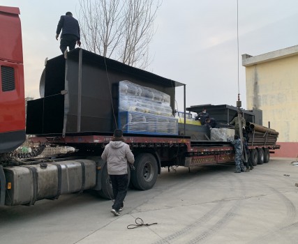 甘肅白銀污水項目發(fā)貨現(xiàn)場